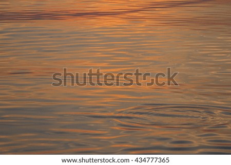 Colored Water texture reflex colored sky in morning background:select focus with shallow depth of field:ideal use for background.