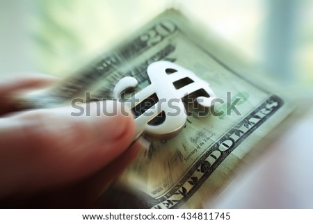 Money Close Up High Quality Zoom Burst