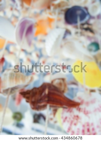 Blurry seashell curtain, Hanging Mobile