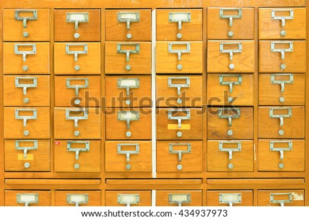 Many of the ancient wooden drawers background