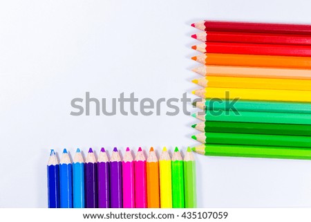 White Background crayons