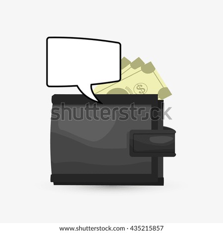 Money design. Financial item icon. White background, isolated illustartion