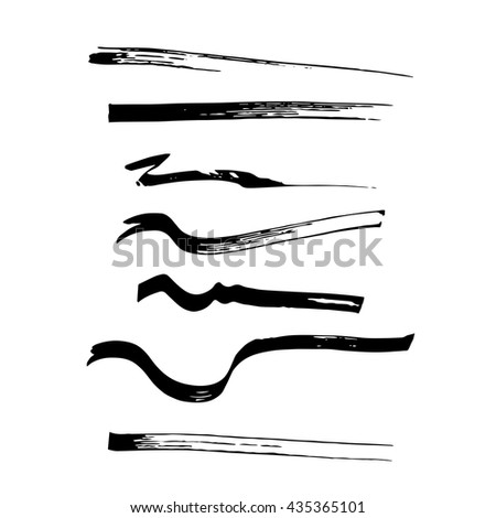 Vector illustration. Set of vector brushes.Vector set of grunge brush strokes of the pen.Texture, made a broad-pen.
Fountain pen.
