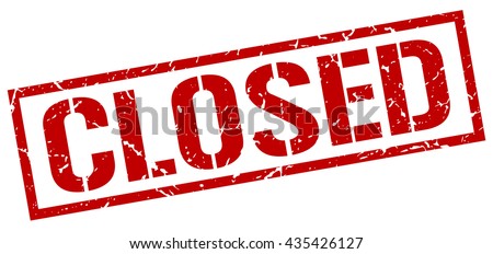 closed stamp.stamp.sign.closed. Royalty-Free Stock Photo #435426127