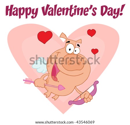 Valentine's Day Pig