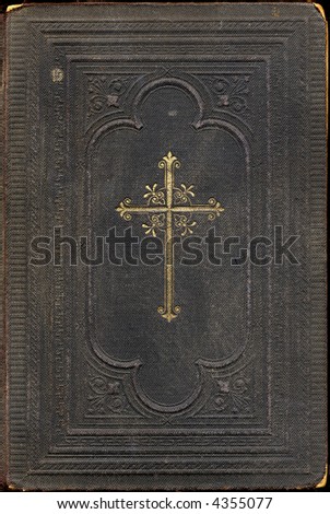 Front cover of an antique book of psalms