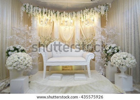 Beautiful decoration wedding ceremony