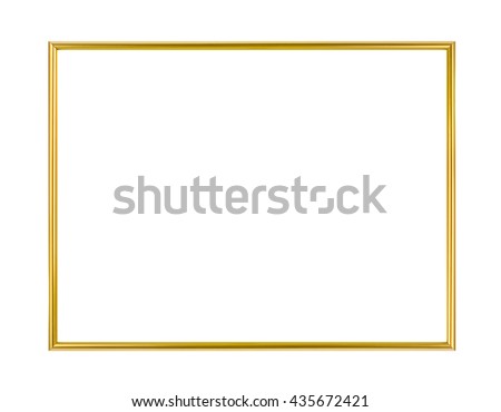 Metal frame isolated on white background Royalty-Free Stock Photo #435672421