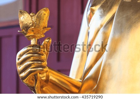 Golden buddha statue at  Thailand