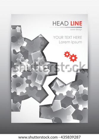 Brochure design template. Cover presentation background. Vector illustration.