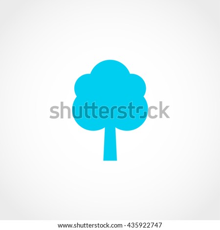 tree Icon Isolated on White Background
