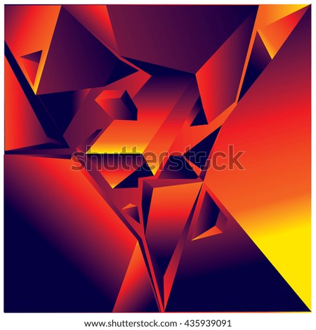 Abstract triangles background pattern illustration