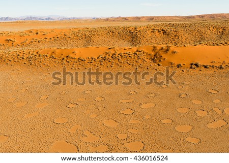 Airwiew of the dunes and sourounding region of the Sossusvlei. Here you find the worlds highes sand dunes. Located in Namib Naukluft Park, Namibia, Africa.