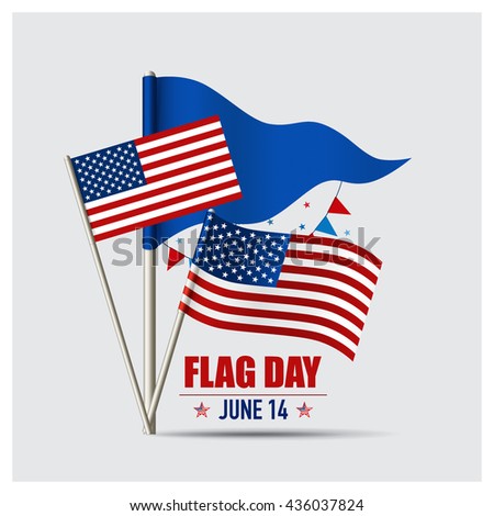 Happy Flag Day background template