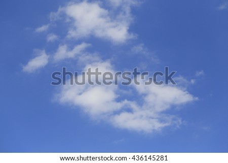 cloudy in blue sky