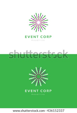 Event corporation logo template.