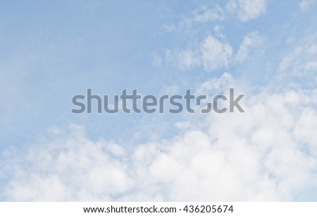 blue sky with fading clouds and copy space, sky wallpaper