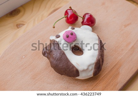 donuts with cute animal design 