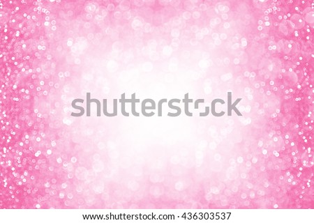 Abstract pink glitter sparkle background or party invitation border Royalty-Free Stock Photo #436303537