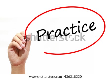 Man Hand writing Practice with marker on transparent wipe board. Business, internet, technology concept. Royalty-Free Stock Photo #436318330