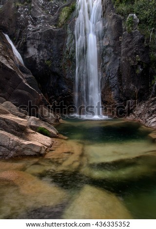 the big waterfall ,
natural park Peneda Geres, north of Portugal