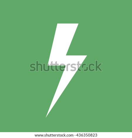 Lighting bolt icon vector