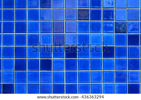 Geometric blue tile pattern texture background and wallpaper