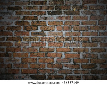 dark old red brick wall texture background.