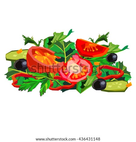 Let's make a salad! salad, food, healthy, tomato, organic, vegetable, vegetarian