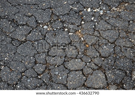 background,texture cracked of road surface 
