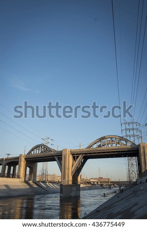 The 6th st Bridge in downtown Los Angeles