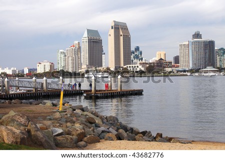 San Diego skyline & marina.
