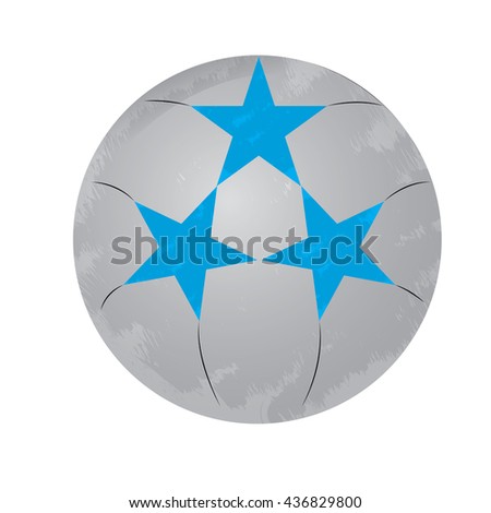 isolated handball ball, Vector illustration
