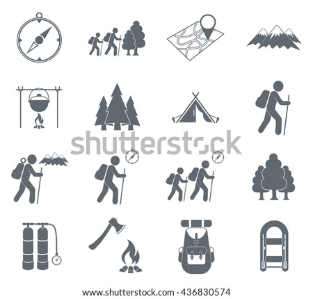 Set of hiking icons illustration isolated vector sign symbol

 Royalty-Free Stock Photo #436830574