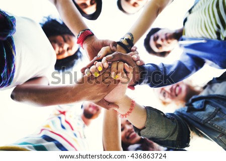 People Friendship Brainstorming Hand Teamwork Concept Royalty-Free Stock Photo #436863724