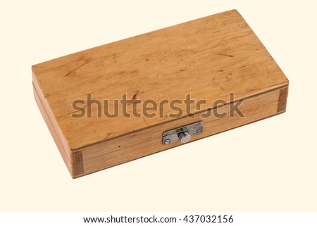 Dark brown wood box