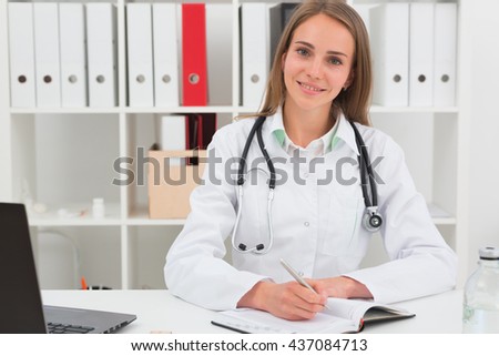 Female Doctor portrait in office