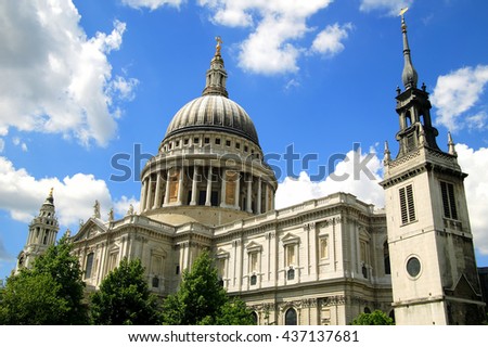 St Paulâ??s Cathedral in London, England, UK