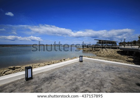 Public Park on the beach at Koh samui, Thailand.