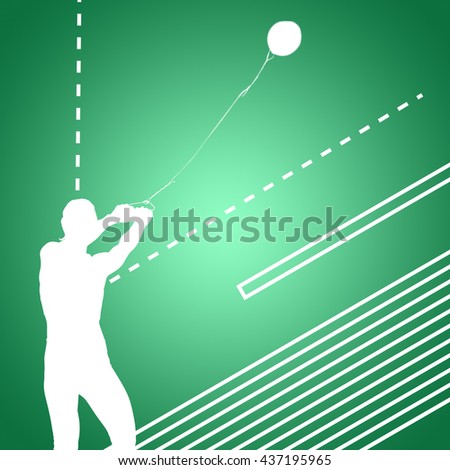 Portrait of sportswoman practising hammer throw against green vignette