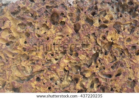 Surface of sandstone and laterite