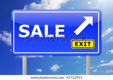 discount or sale concept with traffic sign illustration