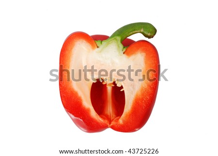 Pepper isolated on a white background,