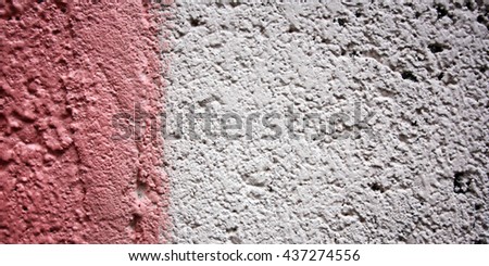 Old pink wall background. Copy space for text. Aged photo. Color wall macro background. City building texture. Toned effect. painted wall close up. Retro filter. Wide photo for web site slider.