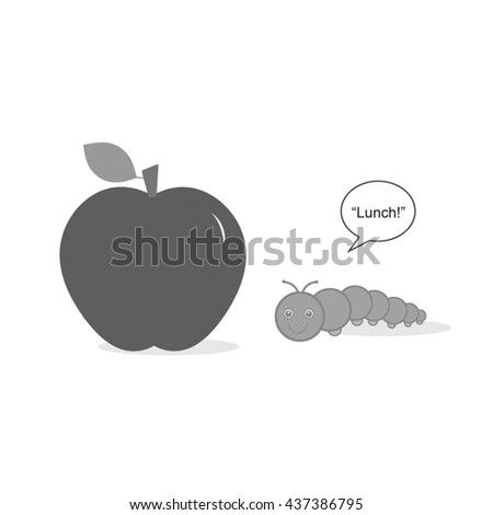 Caterpillar - apple