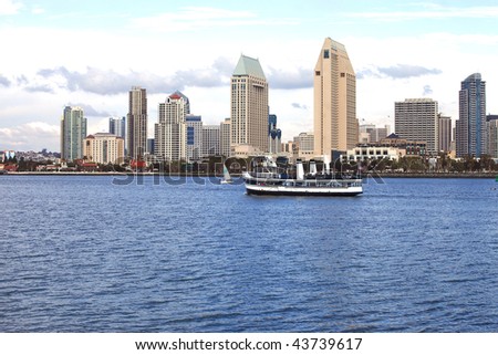 San Diego skyline & ferry.
