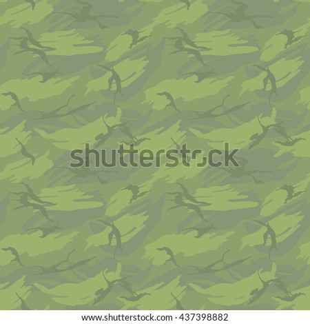 Disruptive Camouflage Pattern. Green Environment Version.