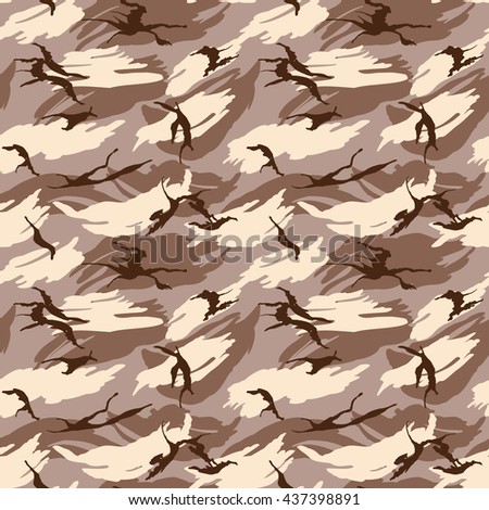 Disruptive Camouflage Pattern. Second Desert Version. 
