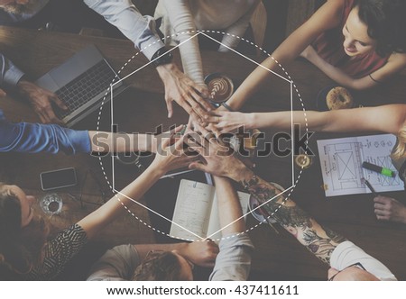 Casual People Activities Frame Graphic Concept Royalty-Free Stock Photo #437411611