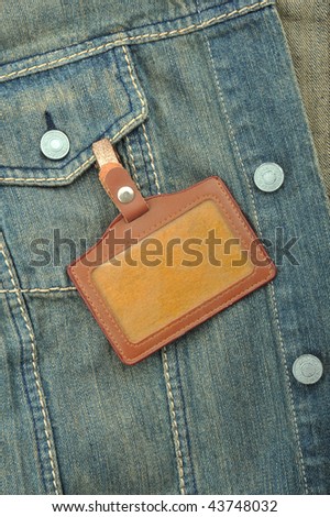 Blank name Leather badge